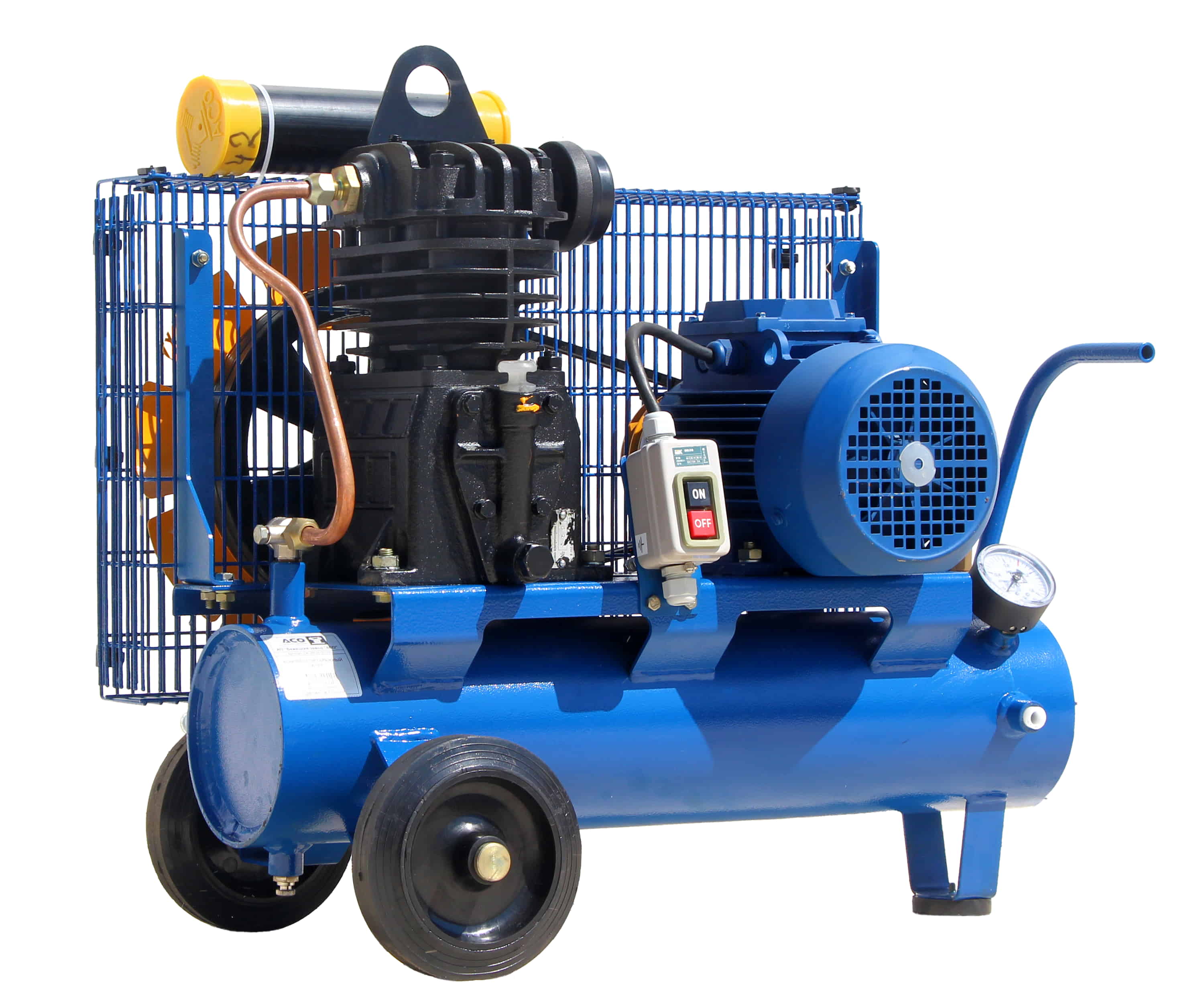 Поршневой компрессор с ременным приводом С412М