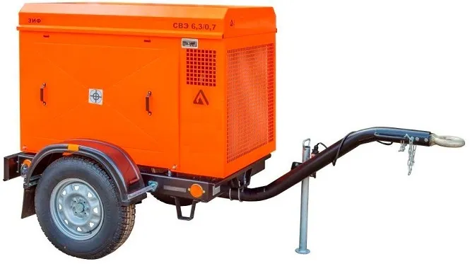 Станция компрессорная электрическая уличная ЗИФ-СВЭ-7,8/0,7 в кожухе с пакетом "Север"